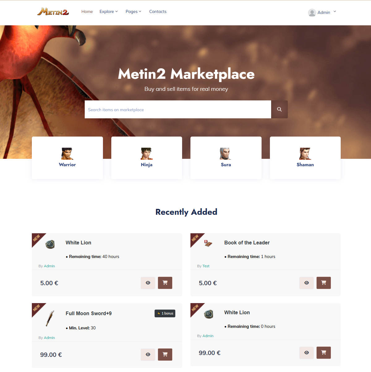 Metin2 Marketplace
